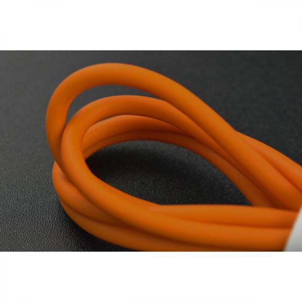 디바이스마트,케이블/전선 > USB 케이블 > 데이터케이블(MM) > USB 3.0 micro B타입(5핀) 케이블,DFROBOT,Flat Noodle Micro USB Cable 1.2m [FIT0351-OE],USB A to micro 5핀 타입 Android 호환 고속 충전 플랫 케이블 / 길이 : 1.2m / 색상 : 오렌지