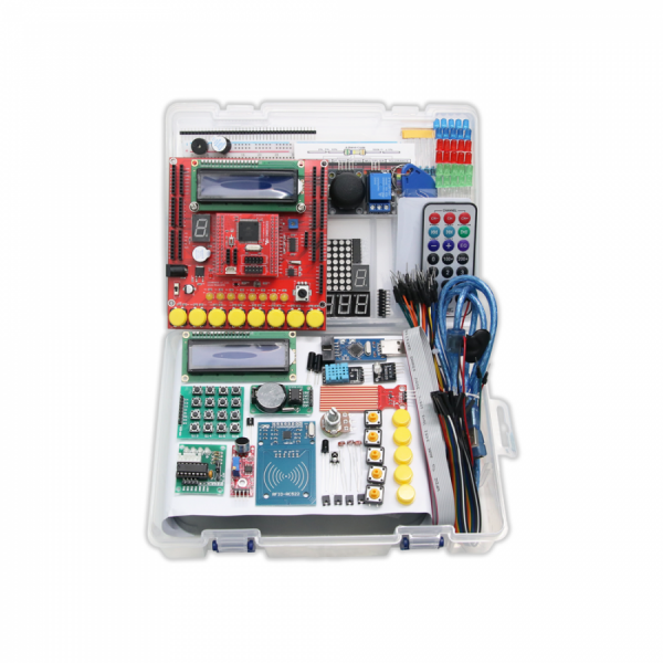 디바이스마트,MCU보드/전자키트 > 프로세서/개발보드 > AVR > ATMEGA128,LK EMBEDDED,KIT AVR MEGA128 트레이닝 키트,MEGA128 트레이닝 보드가 포함 된 AVR 트레이닝 키트, 프로젝트 및 전자회로 학습 시 꼭 필요한 부품들로 구성한 AVR ATmega128 가성비 키트