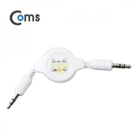 디바이스마트,케이블/전선 > 영상/음향 케이블 > 스테레오/RCA 케이블,Coms,스테레오 자동감김 케이블(M/M) 75cm, White [BB377],자동감김 스테레오 케이블 / M/M 타입 / 길이 : 75cm / 색상 : 화이트