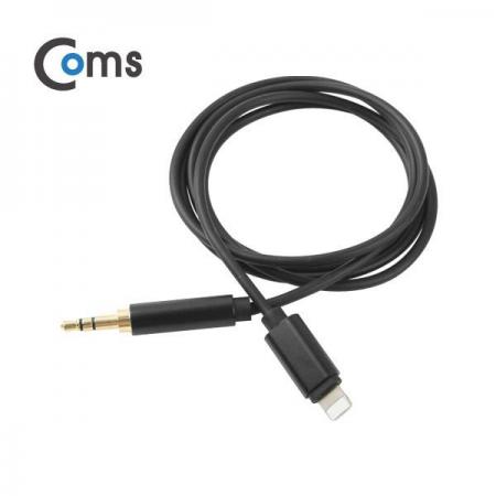 디바이스마트,컴퓨터/모바일/가전 > 스마트폰/스마트기기 > 케이블/젠더 > 애플 케이블/젠더/공유기,Coms,라이트닝 AUX 케이블 90cm, Black [IE410],90cm, Black 