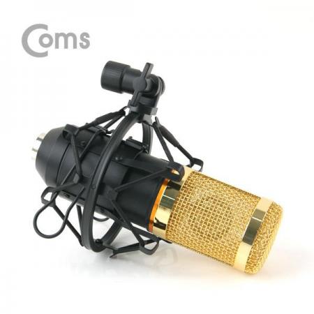 디바이스마트,컴퓨터/모바일/가전 > 음향ㆍ영상ㆍ카메라 > 마이크 > PC마이크,Coms,마이크 콘덴서형 골드+블랙 [IB058],스튜디오 녹음형 마이크 / 골드+블랙