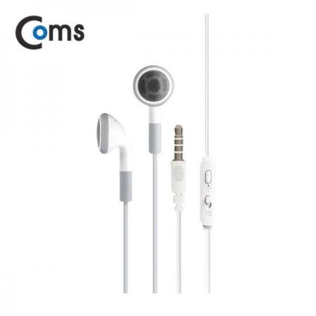 디바이스마트,컴퓨터/모바일/가전 > 음향ㆍ영상ㆍ카메라 > 헤드폰/이어폰 > 이어폰,Coms,이어폰 (M4+) 일반형/White [IE423],미국식, 유럽식 선택스위치