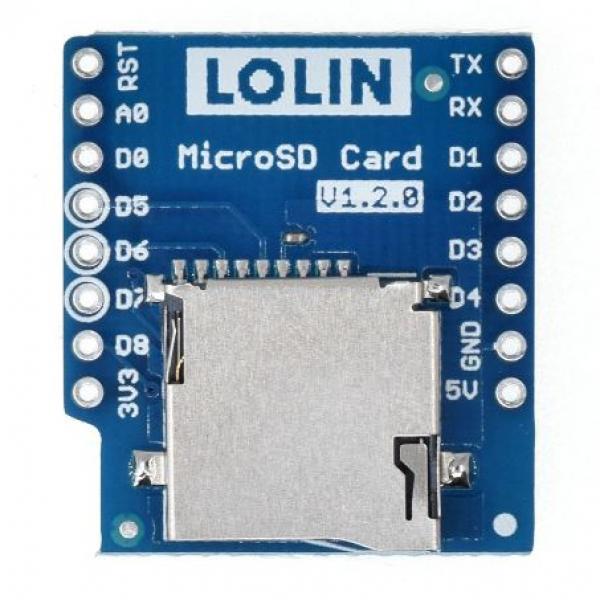 [정품] WeMos D1 Mini용 MicroSD 실드 Micro SD Shield V1.2.0