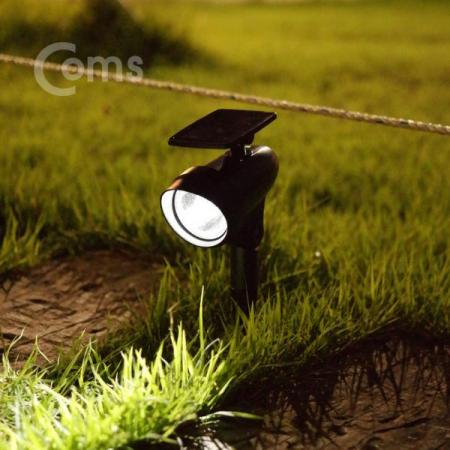 디바이스마트,LED/LCD > LED 인테리어조명 > 장식용 LED,Coms,태양광 LED 정원등(1 SMD LED/White) 스포트라이트형 [ER585],가든램프 / 경제적이며 전선이 필요없는 무공해 정원등