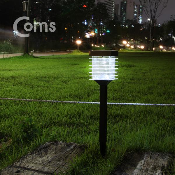 태양광 LED 정원등(2 SMD LED/White) 메탈 지지대 [ER586]