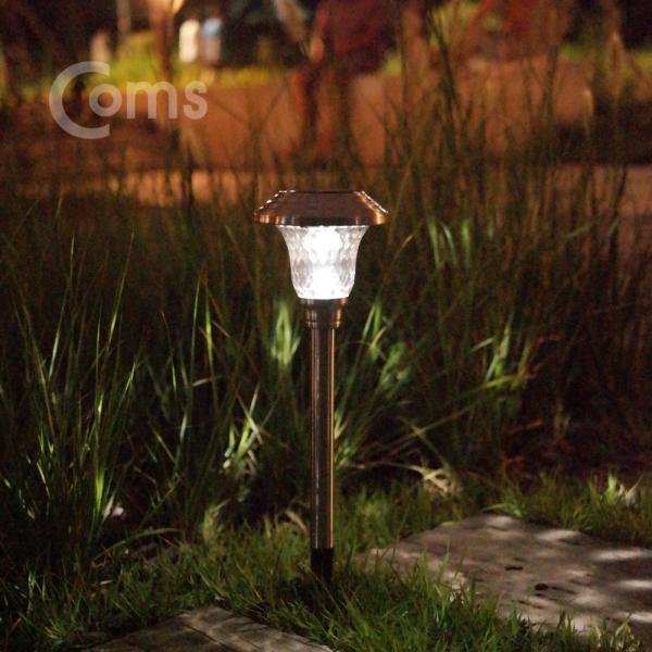 태양광 LED 정원등(1LED/White) 유리렌즈 [ER588]