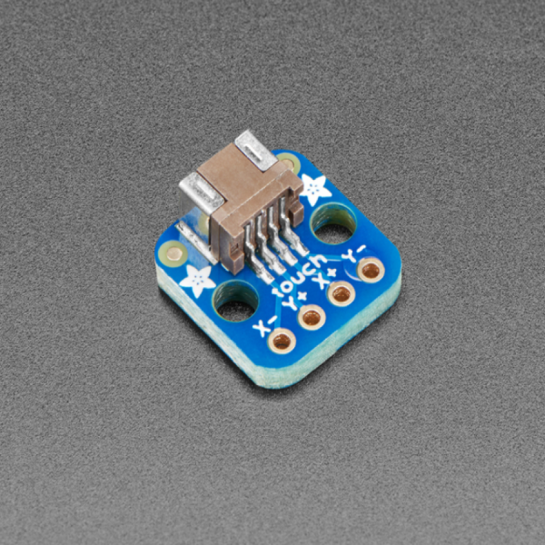 디바이스마트,MCU보드/전자키트 > 디스플레이 > LED,Adafruit,Adafruit Touch Screen Breakout Board for 4 pin 1.0mm FPC [ada-3575],resistive touch screen 를 활용할 수 있는 Adafruit 터치스크린 브레이크아웃 보드 /  12.7mm x 12.7mm x 4.5mm