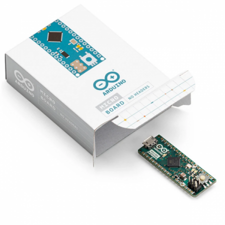 디바이스마트,오픈소스/코딩교육 > 아두이노 > 아두이노 정품 보드/쉴드/키트,아두이노,Arduino Micro without Headers,A000093 / 동작 전압 : 5V /Arduino Leonardo와 비슷한 아두이노 보드중에 가장 작은 보드 / ATmega32U4 마이크로 컨트롤러 기반 / 디지털핀 20개(PWM 출력핀 7개, 아날로그 입력핀 12개), 마이크로 USB, ICSP 헤더 및 리셋 버튼 / 48mm X 18mm, ★스위치 옆에 있는 핀헤더 제외 , 핀헤더 미포함 상품입니다★