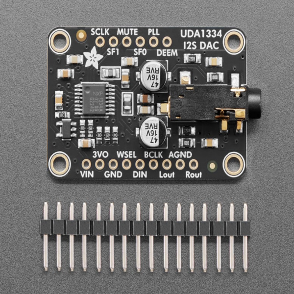 디바이스마트,MCU보드/전자키트 > 음악/앰프/녹음 > 디코더/녹음,Adafruit,Adafruit I2S Stereo Decoder - UDA1334A Breakout [ada-3678],라즈베리파이, 아두이노 호환 I2S 스테레오 디코더 / 모든 I2S 출력 오디오 인터페이스에 완벽하게 호환 /  3.3V ~ 5V 로직 레벨 사용 / 헤더 포함