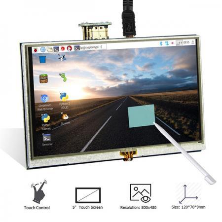 디바이스마트,오픈소스/코딩교육 > 라즈베리파이 > 디스플레이,ELECROW,라즈베리파이용 5인치 HDMI TFT 디스플레이 [RPA05010R],라즈베리파이 B+/2B/3B 용으로 디자인된 HDMI 5 inch LCD 입니다. (해상도 800x480)