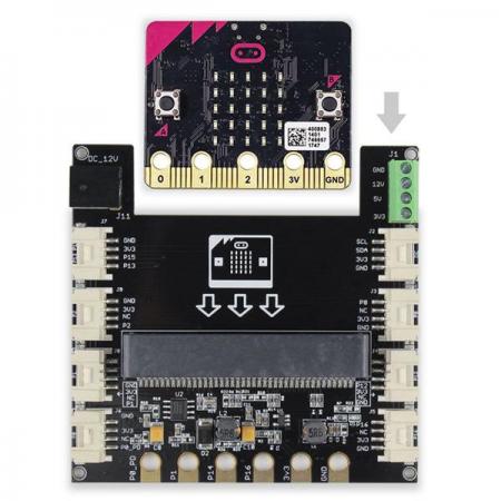 디바이스마트,오픈소스/코딩교육 > Micro:Bit > 마이크로비트 확장/변환보드,ELECROW,[Crowtail] Base shield for Micro:bit [DTS03558C],6개의 Crowtail 커넥터와 2개의 Crowtail UART / IIC 커넥터를 통합한 마이크로비트용 베이스 실드 입니다.