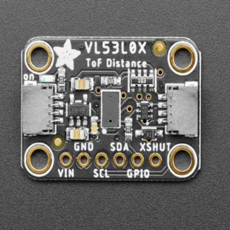 디바이스마트,MCU보드/전자키트 > 센서모듈 > 라이다/거리/초음파/라인 > 거리/근접센서,Adafruit,Adafruit VL53L0X Time of Flight Distance Sensor - ~30 to 1000mm [ada-3317],비행 시간이나 빛이 센서로 다시 돌아오는데 걸린 시간을 감지 / 기본 모드에서 약 30mm에서 1.2m까지 측정 / 3 ~ 12 %의 정확도 / Size: 21.0mm x 18.0mm x 2.8mm