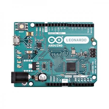 디바이스마트,오픈소스/코딩교육 > 아두이노 > 아두이노 정품 보드/쉴드/키트,아두이노,Arduino Leonardo with Headers,A000057 / ATmega32u4 (datasheet) 기반 / Digital I/O : 20개(7개는 PWM output으로, 12개는 analog input으로 사용 가능) / microUSB단자, 파워잭, ICSP헤더, 리셋버튼 / 동작 전압 : 5V