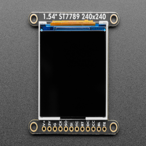 디바이스마트,MCU보드/전자키트 > 디스플레이 > LCD/OLED,Adafruit,Adafruit 1.54' 240x240 Wide Angle TFT LCD Display with MicroSD - ST7789 [ada-3787],1.54' LCD TFT 디스플레이 / 240x240 픽셀 디스플레이 모듈  / 3.3V 나 5V 전원 / 내장 마이크로 슬롯 / LCD 화면 사이즈: 32mm x 31mm / 전체 사이즈:  42mm x 41mm x 6mm