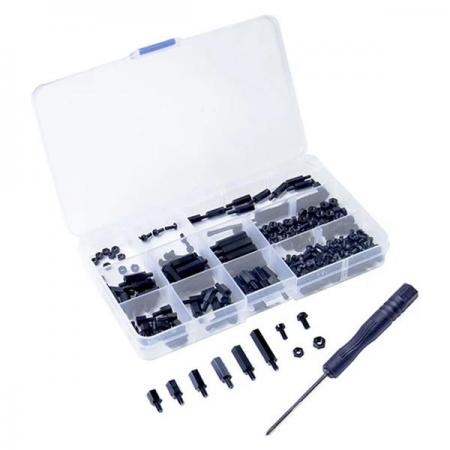 디바이스마트,기계/제어/로봇/모터 > 볼트/너트 > 볼트/너트 키트,SunFounder,210Pcs 스크류 키트 for 아두이노,라즈베리파이,드론용 [CN0030],RC 무인 항공기, 드론, Arduino, Raspberry Pi 등의 관련 제품을 고정하는데 사용하는 키트 / 범용성이 좋아 다양하게 사용 가능 / M2 스크류 드라이버가 장착되어 있고 휴대용 케이스가 있어 사용하기에 좋음 / Arduino 보드, Raspberry Pi 보드 미포함