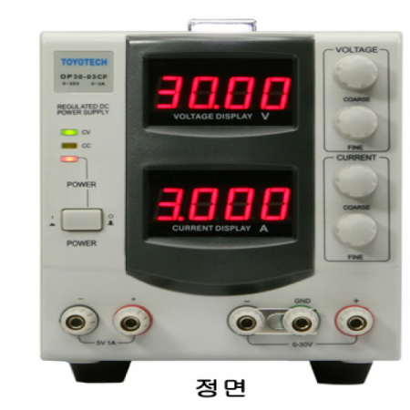 디바이스마트,,TOYOTECH,DP30-03CF DC Power Supply,자연 공기냉각 순환방식/출력전압 4분할 자동분할 방식/고정 출력전압 : 5V/1A