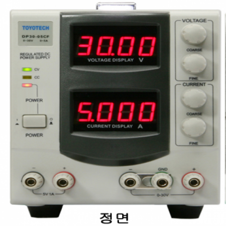 디바이스마트,계측기/측정공구 > 전원공급장치 > DC 파워서플라이,TOYOTECH,DP30-05CF DC Power Supply,자연 공기냉각 순환방식/출력전압 4분할 자동분할 방식/고정 출력전압 : 5V/1A