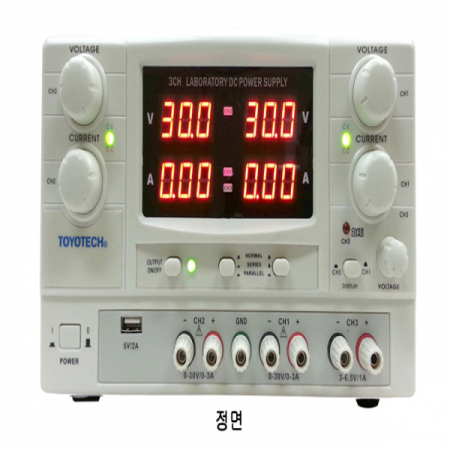 디바이스마트,계측기/측정공구 > 전원공급장치 > DC 파워서플라이,TOYOTECH,DP30-05FU DC Power Supply,학교 및 훈련원 사양작업에 최적/IT제품대응 USB출력(5V/2A)/6가지의 다양한 출력전원
