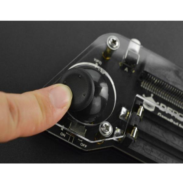 디바이스마트,오픈소스/코딩교육 > Micro:Bit > 마이크로비트 확장/변환보드,DFROBOT,마이크로비트용 게임패드 micro:bit Gamepad (V4.0) [DFR0536],마이크로비트를 기반으로한 확장 게임패드 입니다. 프로그래밍 가능한 내장진동모터, 버저 및 LED가 있습니다. 또한 플랫폼은 MakeCode 그래픽 프로그래밍과 Python을 지원합니다.