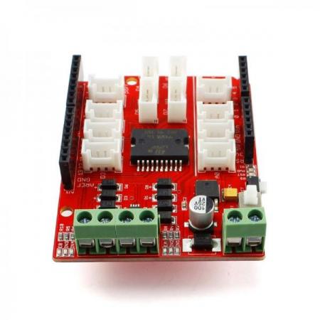 디바이스마트,오픈소스/코딩교육 > 아두이노 > 아두이노 호환쉴드,ELECROW,Crowtail- 모터 쉴드[CT0069MBS],이중 채널 모터 드라이버 IC L298P를 기반으로하는 모터쉴드입니다.