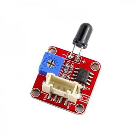 디바이스마트,MCU보드/전자키트 > 센서모듈 > 먼지/가스/연기/불꽃 > 화염/불꽃/번개센서,ELECROW,Crowtail- 화염감지센서[CT0052CFS],화재원 또는 760nm - 1100nm 범위의 파장의 다른 광원을 탐지하는 데 사용하는 감지센서입니다./작동 전압 : 5V