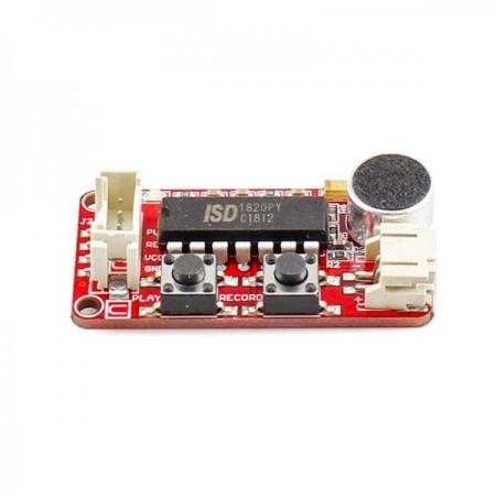 디바이스마트,MCU보드/전자키트 > 음악/앰프/녹음 > 디코더/녹음,ELECROW,Crowtail- 레코더 Recorder [CT010892R],ISD1820P 칩을 기반으로하며 8-20 초의 오디오를 녹음 할 수 있습니다. / 저전력 소비