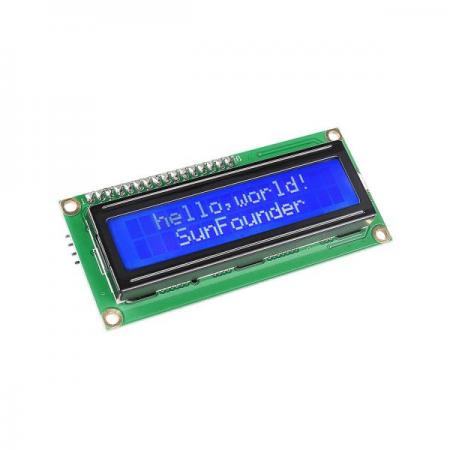 디바이스마트,MCU보드/전자키트 > 디스플레이 > LCD/OLED,SunFounder,I2C LCD1602 디스플레이 모듈 [CN0295],적은 I/O 포트 사용 /  4개의 포트(VCC, GND, SDA(직렬 데이터 라인), SCL(직렬 클럭 라인)) 사용 / 5V 전원공급장치