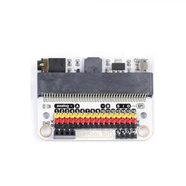 디바이스마트,오픈소스/코딩교육 > Micro:Bit > 마이크로비트 확장/변환보드,ELECFREAKS,마이크로비트 센서 확장보드 Elecfreaks sensor:bit for micro:bit (sensorbit) [EF03415],센서:비트는 마이크로 비트 기반의 브레이크 아웃 보드입니다. 이 보드를 사용하여 LED 조명, 광전지 등과 같은 다양한 3V 모듈을 확장할 수 있습니다.