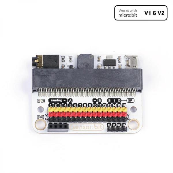 디바이스마트,오픈소스/코딩교육 > Micro:Bit > 마이크로비트 확장/변환보드,ELECFREAKS,마이크로비트 센서 확장보드 Elecfreaks sensor:bit for micro:bit (sensorbit) [EF03415],센서:비트는 마이크로 비트 기반의 브레이크 아웃 보드입니다. 이 보드를 사용하여 LED 조명, 광전지 등과 같은 다양한 3V 모듈을 확장할 수 있습니다.