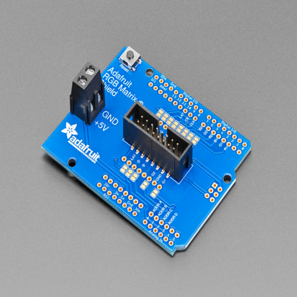 디바이스마트,오픈소스/코딩교육 > 아두이노 > 아두이노 LED/LCD모듈,Adafruit,아두이노용 RGB 매트릭스 쉴드 Adafruit RGB Matrix Shield for Arduino [ada-2601],아두이노용 RGB 매트릭스 쉴드입니다.
