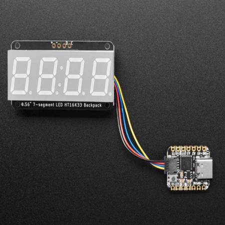 디바이스마트,LED/LCD > FND/도트매트릭스 > FND(세그먼트LED) > FND 모듈,Adafruit,Adafruit 7-Segment LED Matrix Backpack [ada-877],배열 : 4자리 / 사이즈 : 50x27x4mm