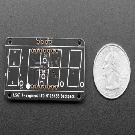 디바이스마트,LED/LCD > FND/도트매트릭스 > FND(세그먼트LED) > FND 모듈,Adafruit,Adafruit 7-Segment LED Matrix Backpack [ada-877],배열 : 4자리 / 사이즈 : 50x27x4mm