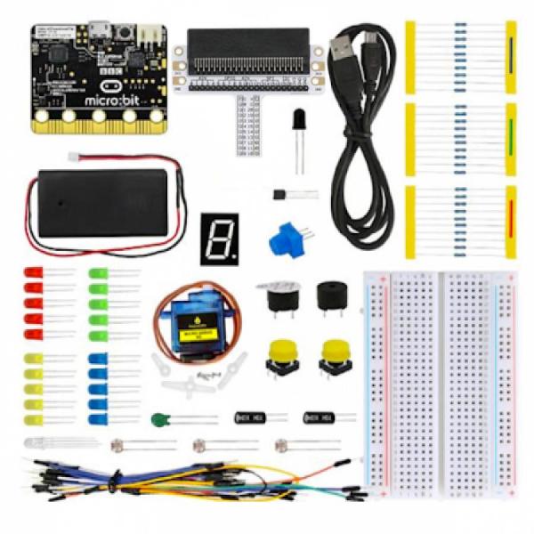 디바이스마트,오픈소스/코딩교육 > Micro:Bit > 마이크로비트 교육용키트,WEKIT,마이크로비트 입문용 스타터키트 [WK-MBA-K01],★마이크로비트 포함★ 모터, 저항, LED, 부저, 스위치 제어 등을 학습하는 마이크로비트 입문용 스타터 키트입니다.