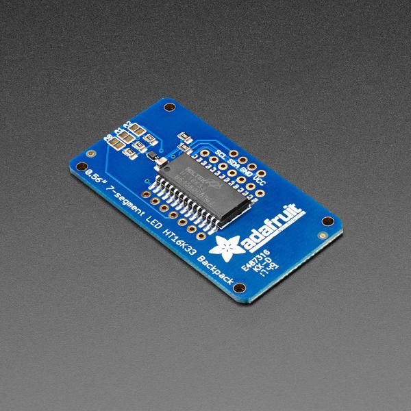 디바이스마트,LED/LCD > FND/도트매트릭스 > FND(세그먼트LED) > FND 모듈,Adafruit,Adafruit 7-Segment LED Matrix Backpack [ada-877],HT16K33 I2C LED 드라이버가 장착된 7-세그먼트 LED 모듈입니다.
