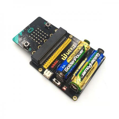 디바이스마트,오픈소스/코딩교육 > Micro:Bit > 마이크로비트 교육용키트,WEKIT,WK 마이크로비트 I/O확장 배터리 쉴드 [WK-MBA-M003],I/O 확장과 전원 공급을 동시에 할 수 있는 마이크로비트 I/O확장 배터리 쉴드입니다.