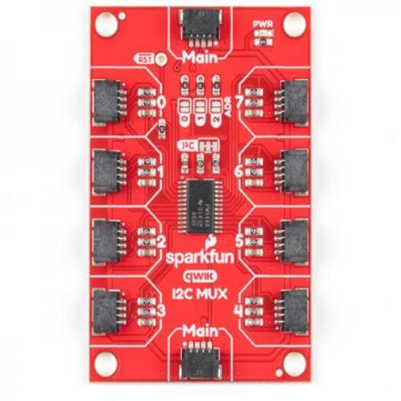 디바이스마트,MCU보드/전자키트 > 전원/신호/저장/응용 > 레벨컨버터/전압관리,SparkFun,SparkFun Qwiic Mux Breakout - 8 Channel (TCA9548A) [BOB-16784],I2C 멀티플렉서 / 같은 I2C 주소를 가지고 있는 여러개의 장치와 통신할 수 있게 해주는 제품 / 8채널로 연결시 최대 64개의 I2C 버스 허용 / 작동 전압: 1.65V-5.5V