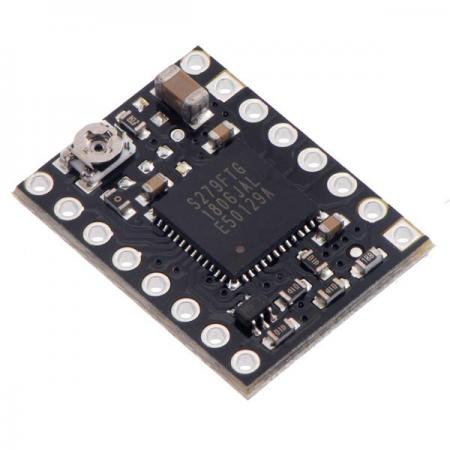 디바이스마트,기계/제어/로봇/모터 > 모터드라이버 > 스텝모터 드라이버 > 바이폴라 스텝모터 드라이버,Pololu,TB67S279FTG Stepper Motor Driver Compact Carrier 2A #3098,스테핑 모터 드라이버 / 간단한 스텝 및 방향 제어 인터페이스 / 저전압, 과전류 및과 온도 보호 기능 / 작동 전압: 10V~47V / 연속 전류: 1.1A / 최대 연속 전류 : 2A