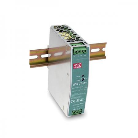 디바이스마트,전원/파워/배터리 > SMPS > DIN Rail 타입,MEANWELL,EDR-75-24,DIN Rail 타입 1채널 75W SMPS / 출력전압 : 24V / 출력전류 : 3.2A / 입력전압 : AC 90~264V / 변환효율 : 87.5% / MEANWELL