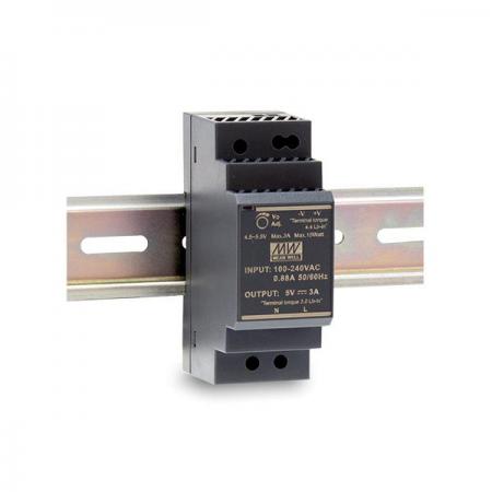 디바이스마트,전원/파워/배터리 > SMPS > SMPS (미분류) > AC-DC컨버터 (기판분리),MEANWELL,HDR-30-5,DIN Rail 타입 1채널 15W SMPS / 출력전압 : 5V / 출력전류 : 3A / 입력전압 : AC 85~264V / 변환효율 : 82%