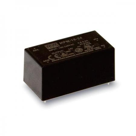 디바이스마트,전원/파워/배터리 > SMPS > SMPS (미분류) > AC-DC컨버터 (기판분리),MEANWELL,MPM-15-24,On Board 타입 1채널 15W SMPS / 출력전압 : 24V / 출력전류 : 630mA / 입력전압 : AC 80~264V / 변환효율 : 86.5%