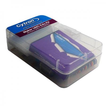 디바이스마트,오픈소스/코딩교육 > 아두이노 > 아두이노 교육용키트,Cytron,Maker UNO Edu Kit (Arduino Compatible) [KIT-MAKER-UNO-EDU],아두이노 교육·실습 키트 / 아두이노 우노 호환보드 Maker UNO, 모터, 프로펠러, 트랜지스터 등 포함