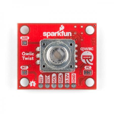 디바이스마트,MCU보드/전자키트 > 버튼/스위치/제어/RTC,SparkFun,SparkFun Qwiic Twist - RGB Rotary Encoder Breakout [DEV-15083],디지털 RGB 로터리 엔코더 브레이크 / 최대 16M 색상을 허용하는 PWM을 통해 제어되는 RGB LED / 다양한 인터럽트, 스위치, LED의 PWM 기능을 모두 처리하고 사용하기 쉬운 I2C 인터페이스 를 통해 모든 기능을 제공 / 전압: 3.3V