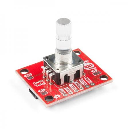 디바이스마트,MCU보드/전자키트 > 버튼/스위치/제어/RTC,SparkFun,SparkFun Qwiic Twist - RGB Rotary Encoder Breakout [DEV-15083],디지털 RGB 로터리 엔코더 브레이크 / 최대 16M 색상을 허용하는 PWM을 통해 제어되는 RGB LED / 다양한 인터럽트, 스위치, LED의 PWM 기능을 모두 처리하고 사용하기 쉬운 I2C 인터페이스 를 통해 모든 기능을 제공 / 전압: 3.3V