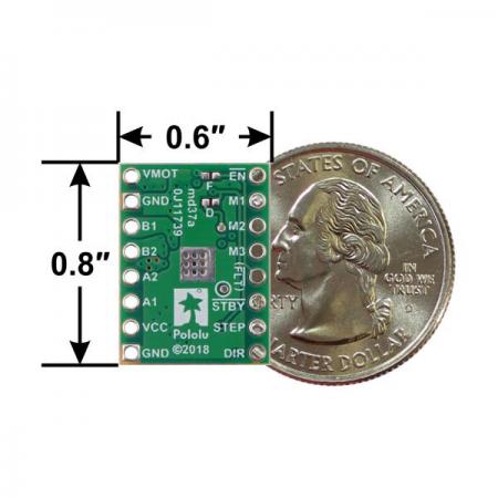 디바이스마트,MCU보드/전자키트 > 버튼/스위치/제어/RTC > 모터/모터컨트롤,Pololu,STSPIN820 Stepper Motor Driver Carrier (Connectors Soldered) #2879,A4988와 유사한 핀아웃 및 인터페이스를 갖추고 있어 범용적으로 사용 가능 / 스테핑 모터 드라이버 / male 헤더핀이 장착되어 있어 납땜이 필요하지 않음 / 작동 전압: 7V~45V / 연속 전류: 0.9A / 최대 연속 전류: 1.5A