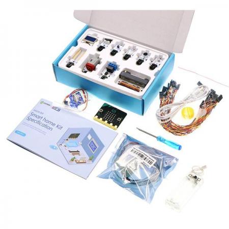 디바이스마트,오픈소스/코딩교육 > Micro:Bit > 마이크로비트 교육용키트,ELECFREAKS,마이크로비트 스마트홈 키트 (마이크로비트 포함) [EF08198],마이크로비트를 활용하여 쉽고 재미있게 간단한 스마트홈 시스템을 DIY 할 수 있는 키트입니다. / 11가지 샘플 프로젝트가 소개 되어있음 / 마이크로비트 보드 포함