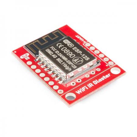 디바이스마트,MCU보드/전자키트 > 통신/네트워크 > 와이파이,SparkFun,SparkFun WiFi IR Blaster (ESP8266) [WRL-15031],WiFi 지원 기능이 내장된 ESP8266은 HTTP, MQTT, TCP 및 적외선 제어 장치 간의 인터페이스를 제공하도록 프로그래밍 가능