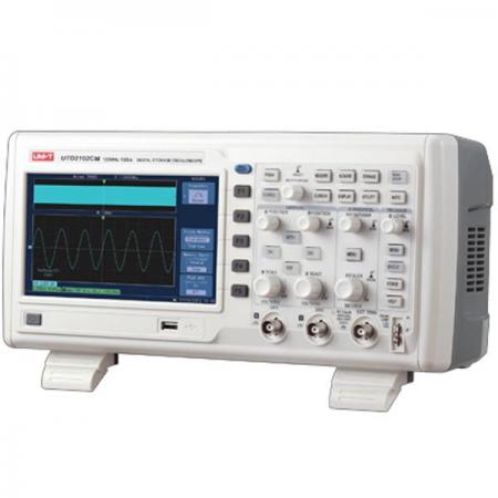 디바이스마트,계측기/측정공구 > 전기/전자 계측기 > 오실로스코프,UNI-T,디지털 스토리지 오실로스코프 UTD2102CM,2 채널, 100MHz 대역폭, 1GS / s sampling rate