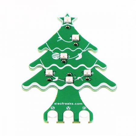 디바이스마트,오픈소스/코딩교육 > Micro:Bit > 마이크로비트 센서/모듈,ELECFREAKS,Christmas Tree Rainbow LED for micro:bit [EF03420],마이크로비트 호환 / 크리스마스 트리 레인보우 LED 모듈로 아름답게 장식 가능 / 입력 전압: DC 3.3~5.0V