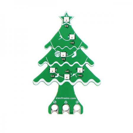 디바이스마트,오픈소스/코딩교육 > Micro:Bit > 마이크로비트 센서/모듈,ELECFREAKS,Christmas Tree Rainbow LED for micro:bit [EF03420],마이크로비트 호환 / 크리스마스 트리 레인보우 LED 모듈로 아름답게 장식 가능 / 입력 전압: DC 3.3~5.0V