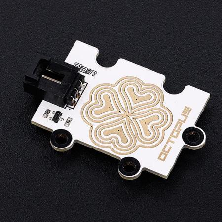 디바이스마트,MCU보드/전자키트 > 센서모듈 > 온도/습도 > 습도센서,ELECFREAKS,Octopus Rain/Steam Sensor [EF04024],빗물, 스팀센서로 Arduino IO 확장 쉴드에 직접 연결 가능 / 센서 표면의 습도가 올라가면 출력 전압이 증가 / 전원공급 : 3.3V 또는 5V / 비 검출, 증기 레벨 스위치, 습도에 따른 터치 센서 등에 활용